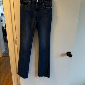 Express Women’s Dark Indigo Straight-Leg Jeans